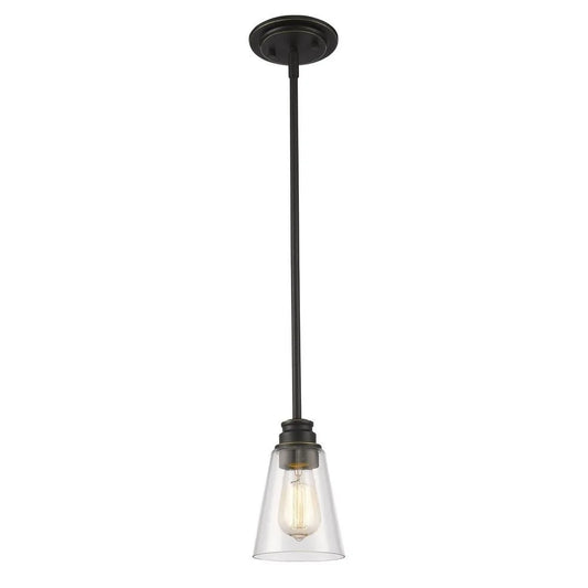 1 Light Mini Pendant in Contemporary Style-54.88 inches Tall and 5.5 inches Wide-Olde Brass Finish Bailey Street Home 372-Bel-4973608