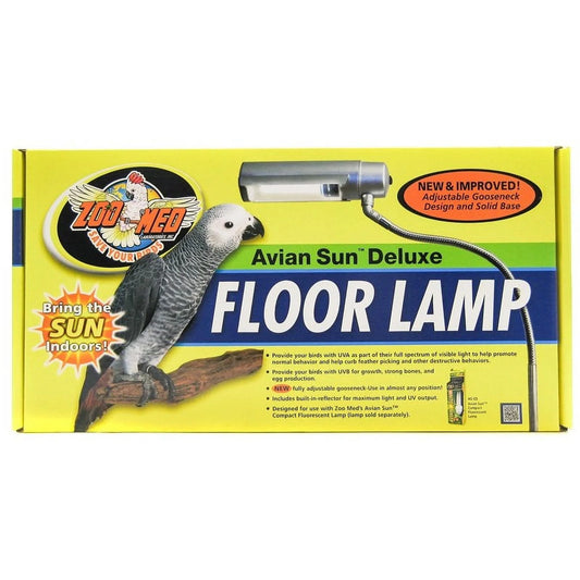 Zoo Med Avian Sun Deluxe Floor Lamp Bird Lighting, Bird Supplies 1 count