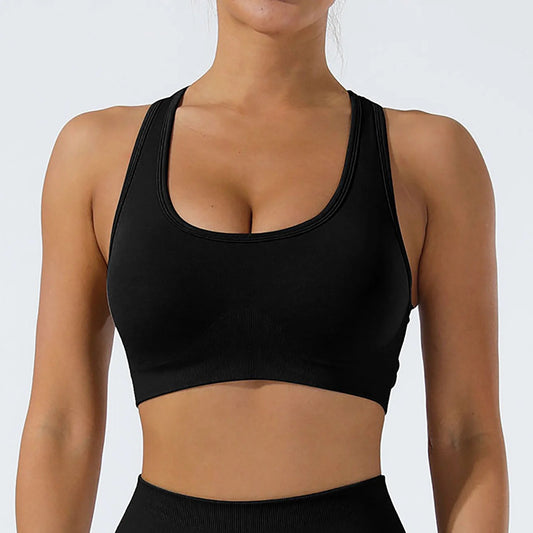 ZZwxWA Bras for Women Women's Seamless Lightweight High Elastic Breathable Shock-absorbing Running Sports Fitness Yoga Bra on Sale