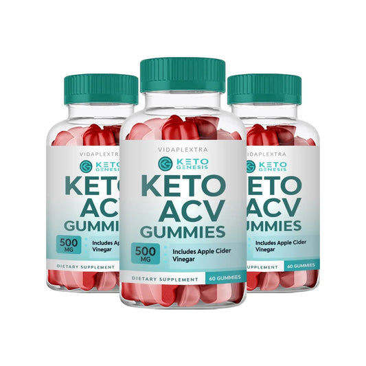 (3 Pack) Keto Genesis Gummies  - Keto Genesis Keto + ACV Gummies