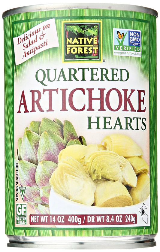 (Pack of 6) Native Forest Artichoke Hearts Quartered 14 Ounces