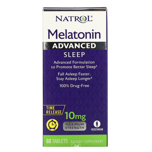 (2 Pack) Natrol Advanced Sleep Melatonin 10MG 60 Tablet