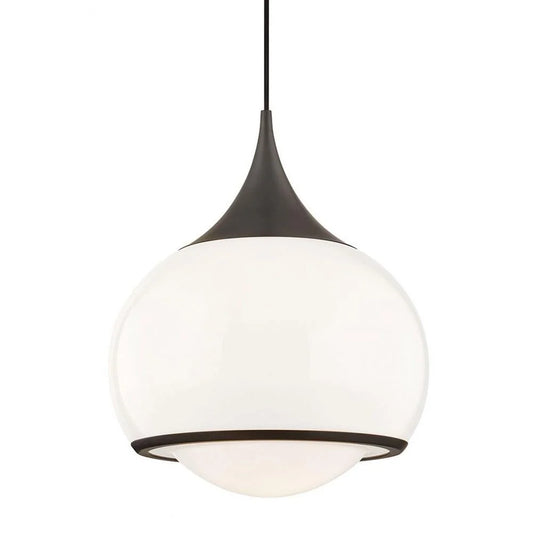 -1-Light Large Pendant in Style-14 inches Wide By 17.25 inches High-Old Bronze Finish Bailey Street Home 735-Bel-3321908